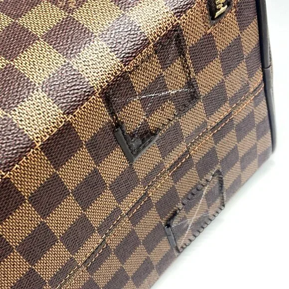 LOUIS VUITTON Brown Damier Canvas Boston Bag